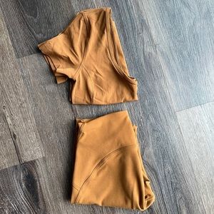 Lululemon Copper Brown Set - Align Size 4